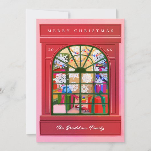 Weihnachtsgeschäft Feiertagskarte (Vorderseite)