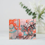 Weihnachtsgeschäft Feiertagspostkarte (Stehend Vorderseite)