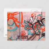 Weihnachtsgeschäft Feiertagspostkarte (Vorne/Hinten)