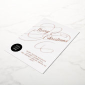 Weihnachtsgeschäft Firmengrüße Logo Folien Feiertagskarte (Gedreht)