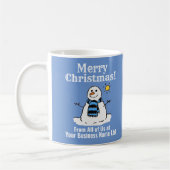 Weihnachtsgeschäft Geschenk Schneemann Design Kaffeetasse (Links)