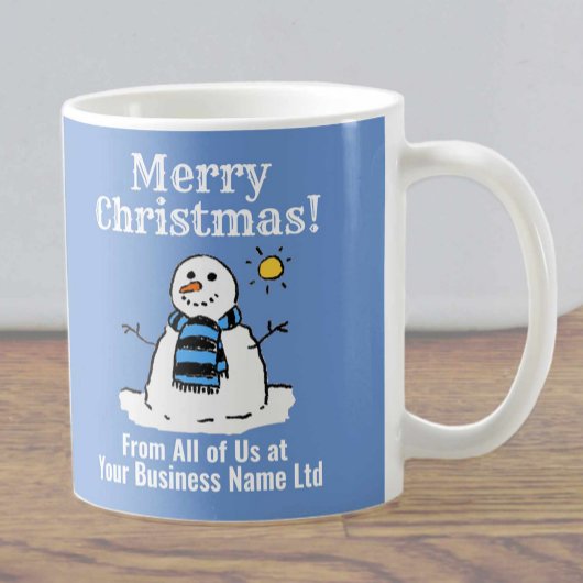 Weihnachtsgeschäft Geschenk Schneemann Design Kaffeetasse