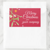 Weihnachtsgeschäft Geschenklabels Rechteckiger Aufkleber (Tasche)