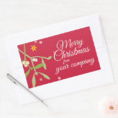 Weihnachtsgeschäft Geschenklabels Rechteckiger Aufkleber (Umschlag)