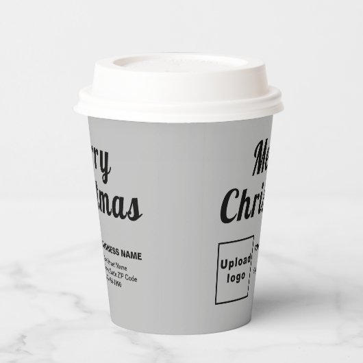Weihnachtsgeschäft Grau Paper Cup Pappbecher (Links)