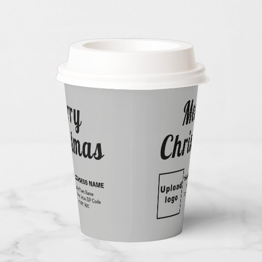 Weihnachtsgeschäft Grau Paper Cup Pappbecher (Rechts)