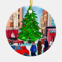 Weihnachtsgeschäft Keramik Ornament