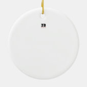 Weihnachtsgeschäft Keramik Ornament (Hinten)