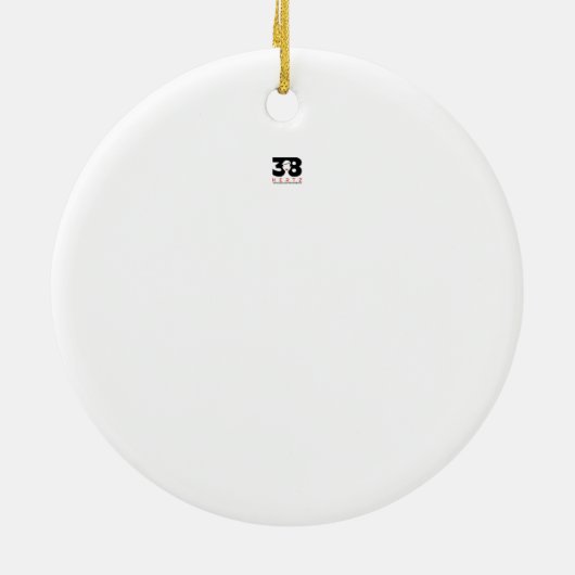 Weihnachtsgeschäft Keramik Ornament (Hinten)