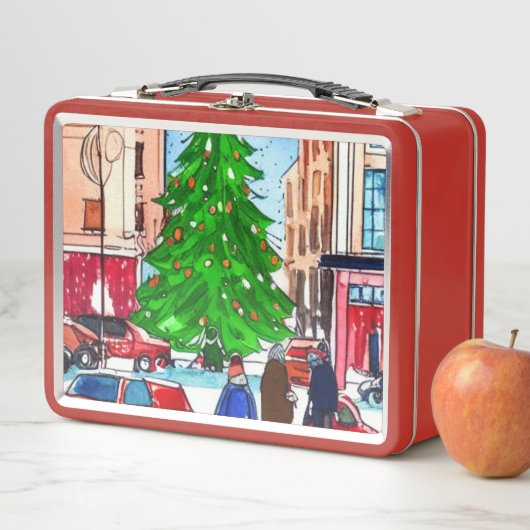 Weihnachtsgeschäft Metall Brotdose (Beispiel)