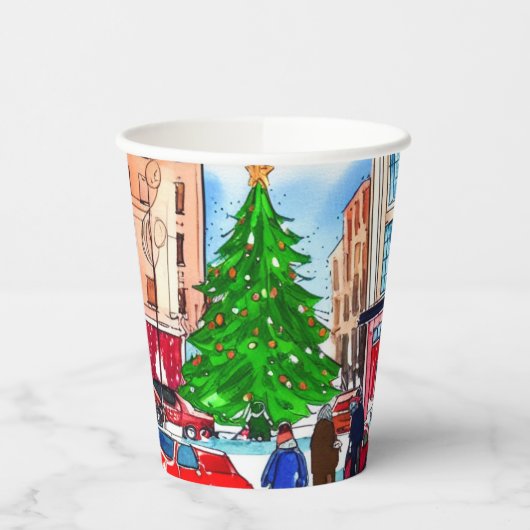 Weihnachtsgeschäft Pappbecher (Links)