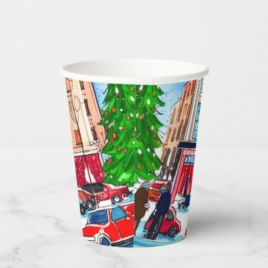 Weihnachtsgeschäft Pappbecher (Rechts)