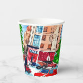 Weihnachtsgeschäft Pappbecher (Vorderseite)