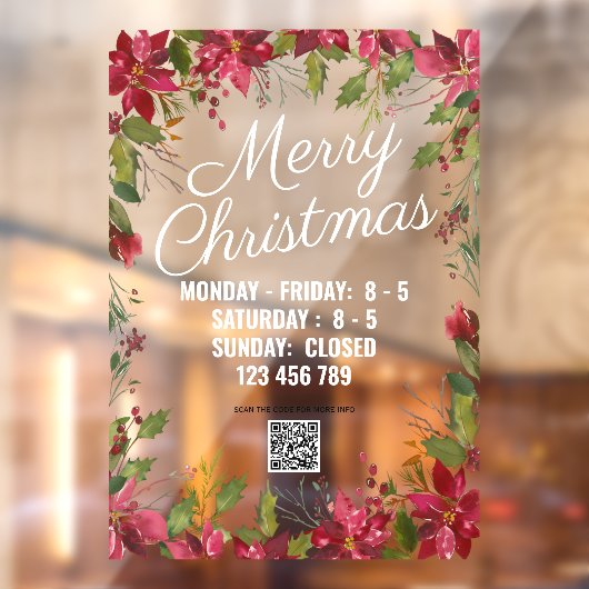 Weihnachtsgeschäft signalisieren Weihnachtsfenster Fensteraufkleber (Blatt 2)