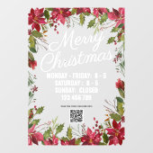 Weihnachtsgeschäft signalisieren Weihnachtsfenster Fensteraufkleber (Blatt)