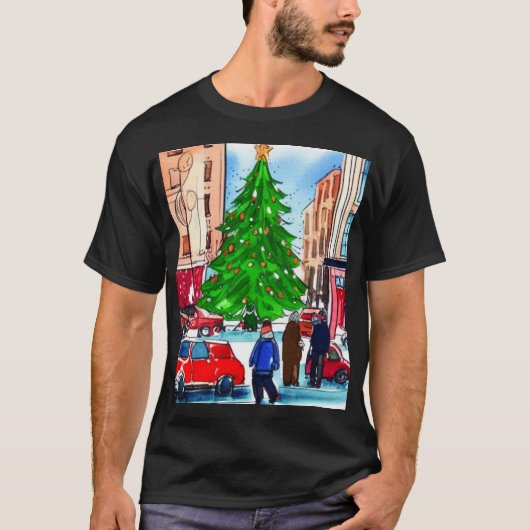 Weihnachtsgeschäft T-Shirt (Vorderseite)
