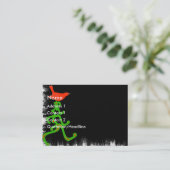 Weihnachtsgeschäft Visitenkarte (Stehend Vorderseite)