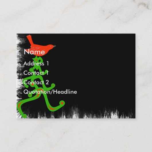 Weihnachtsgeschäft Visitenkarte (Vorderseite)