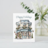 Weihnachtsgeschäft Weihnachtsgeschäft Feiertagspostkarte (Stehend Vorderseite)