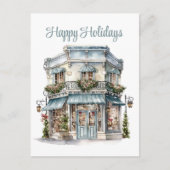 Weihnachtsgeschäft Weihnachtsgeschäft Feiertagspostkarte (Vorderseite)