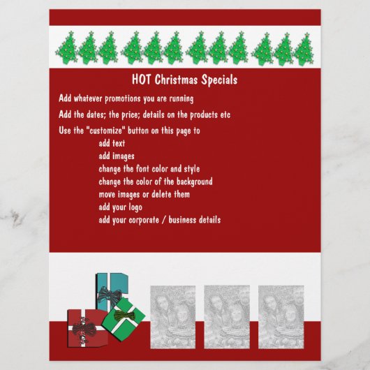 Weihnachtsgeschäft Werbeprospekte Flyer (Vorne)