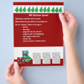 Weihnachtsgeschäft Werbeprospekte Flyer (Hand)