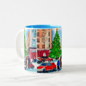 Weihnachtsgeschäft Zweifarbige Tasse (Vorderseite Links)