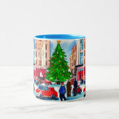 Weihnachtsgeschäft Zweifarbige Tasse (Mittel)