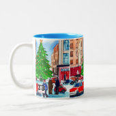 Weihnachtsgeschäft Zweifarbige Tasse (Links)