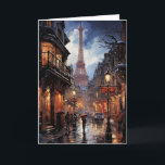 Weihnachtsgeschäfte in Paris Karte<br><div class="desc">Paris im Regen,  während Sie Ihre Weihnachtsgeschäfte machen.</div>