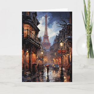Weihnachtsgeschäfte in Paris Karte