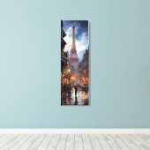 Weihnachtsgeschäfte in Paris Leinwanddruck (Insitu (Holzboden))