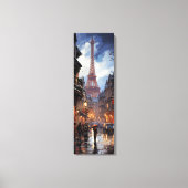 Weihnachtsgeschäfte in Paris Leinwanddruck (Vorderseite)