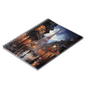 Weihnachtsgeschäfte in Paris Notizblock (Linke Seite)