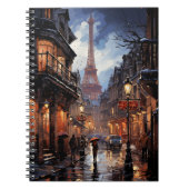 Weihnachtsgeschäfte in Paris Notizblock (Vorderseite)