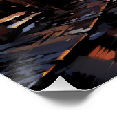 Weihnachtsgeschäfte in Paris Poster (Ecke)