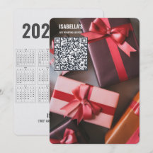 Weihnachtsgeschäfts-Feiertagskarte mit Foto-QR-Cod