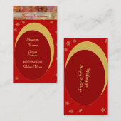 Weihnachtsgeschäftskarte Visitenkarte (Vorne/Hinten)