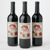 Weihnachtsgeschenk 6 Wine Labels IHRER NAME Weihna Weinetikett (Flaschen)