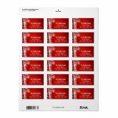 Weihnachtsgeschenk Adressaufkleber (Vorne)