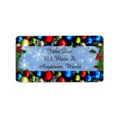 Weihnachtsgeschenk Adressaufkleber (Vorne)