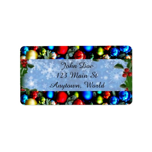 Weihnachtsgeschenk Adressaufkleber (Vorne)