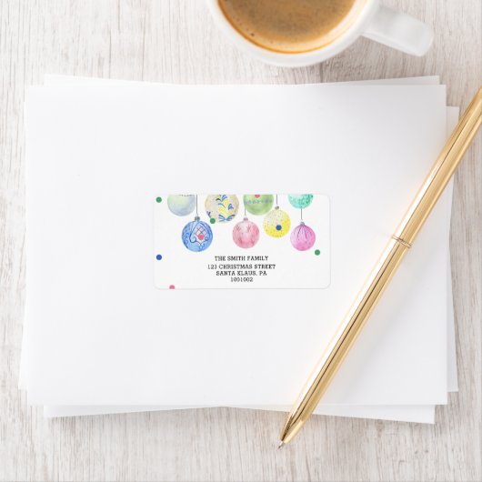 Weihnachtsgeschenk Adressaufkleber (Insitu)