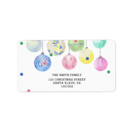 Weihnachtsgeschenk Adressaufkleber