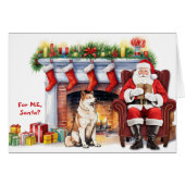 Weihnachtsgeschenk Akita Hund Weihnachten (Vorderseite (Horizontal))