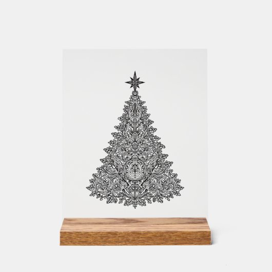Weihnachtsgeschenk Akronylic-Zeichen Acrylschild (Vorderseite)