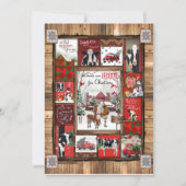 Weihnachtsgeschenk | Alle Herzen kommen Zuhause zu Einladung (Vorderseite)