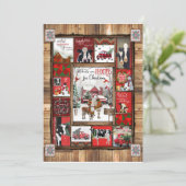 Weihnachtsgeschenk | Alle Herzen kommen Zuhause zu Einladung (Stehend Vorderseite)