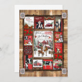 Weihnachtsgeschenk | Alle Herzen kommen Zuhause zu Einladung (Vorne/Hinten)