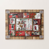 Weihnachtsgeschenk | Alle Herzen kommen Zuhause zu Puzzle (Horizontal)